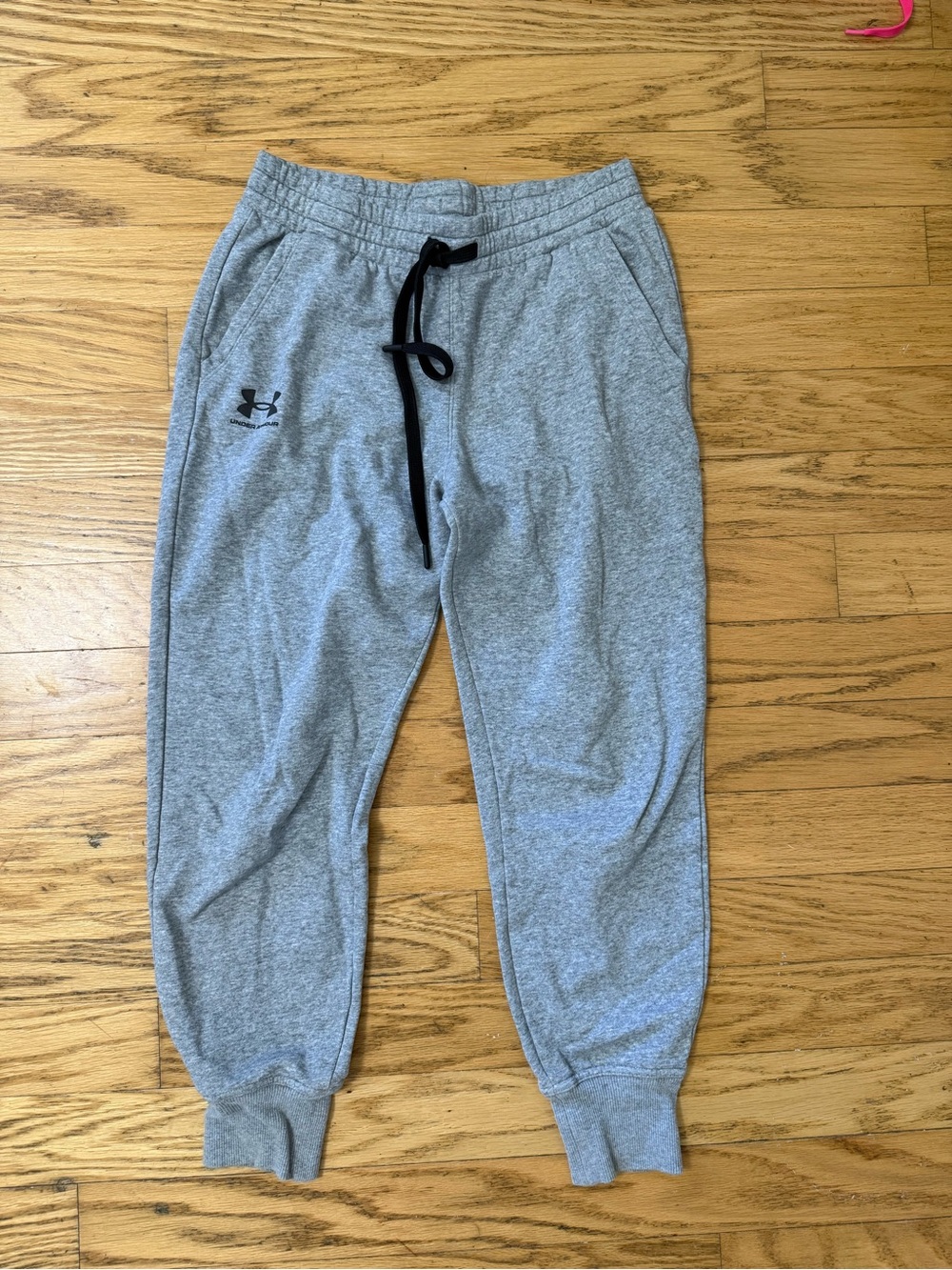Under Armour Gray Jogger Sweatpants with Black Drawstring